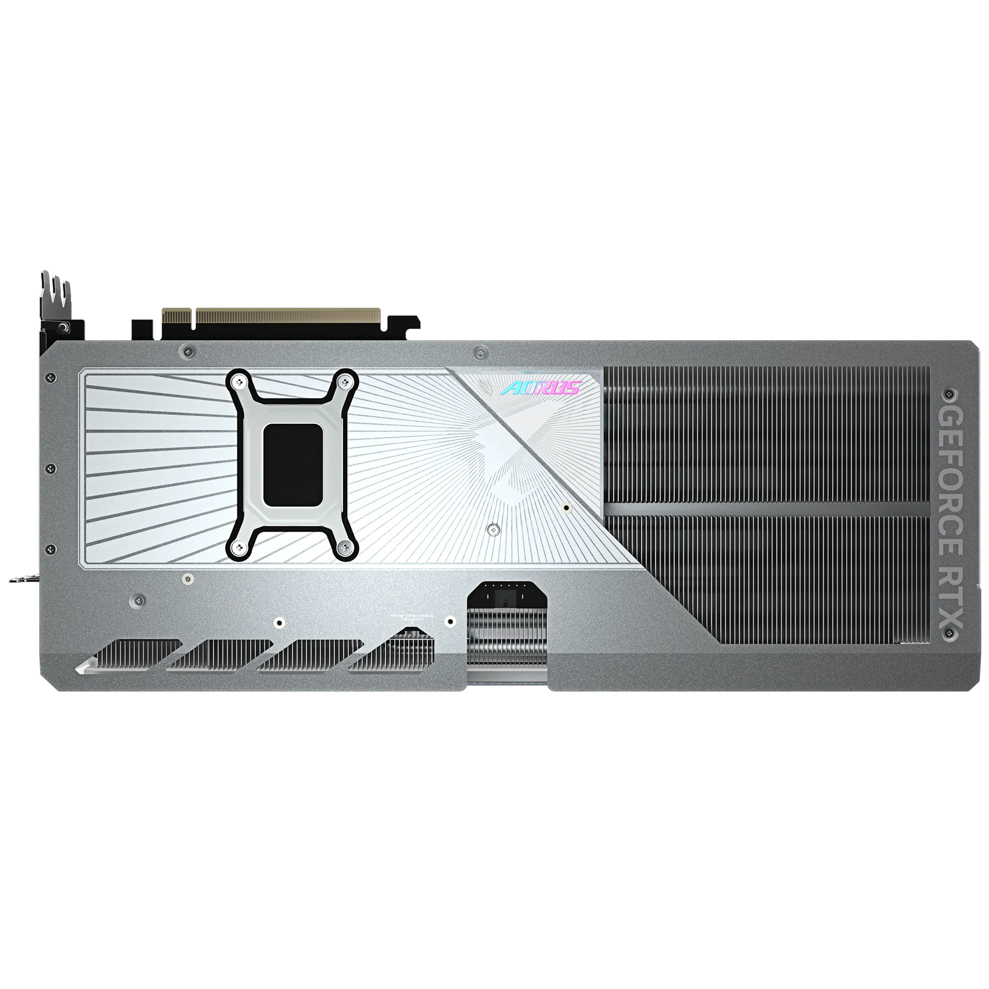 بطاقة رسومات GIGABYTE RTX 5080 AORUS MASTER ICE - ذاكرة GDDR7 سعة 16 جيجابايت، وتردد 2805 ميجاهرتز، وتقنية PCIe 5.0، وتبريد WINDFORCE، وشاشة LCD Edge View، وإضاءة RGB Halo، ونظام BIOS مزدوج