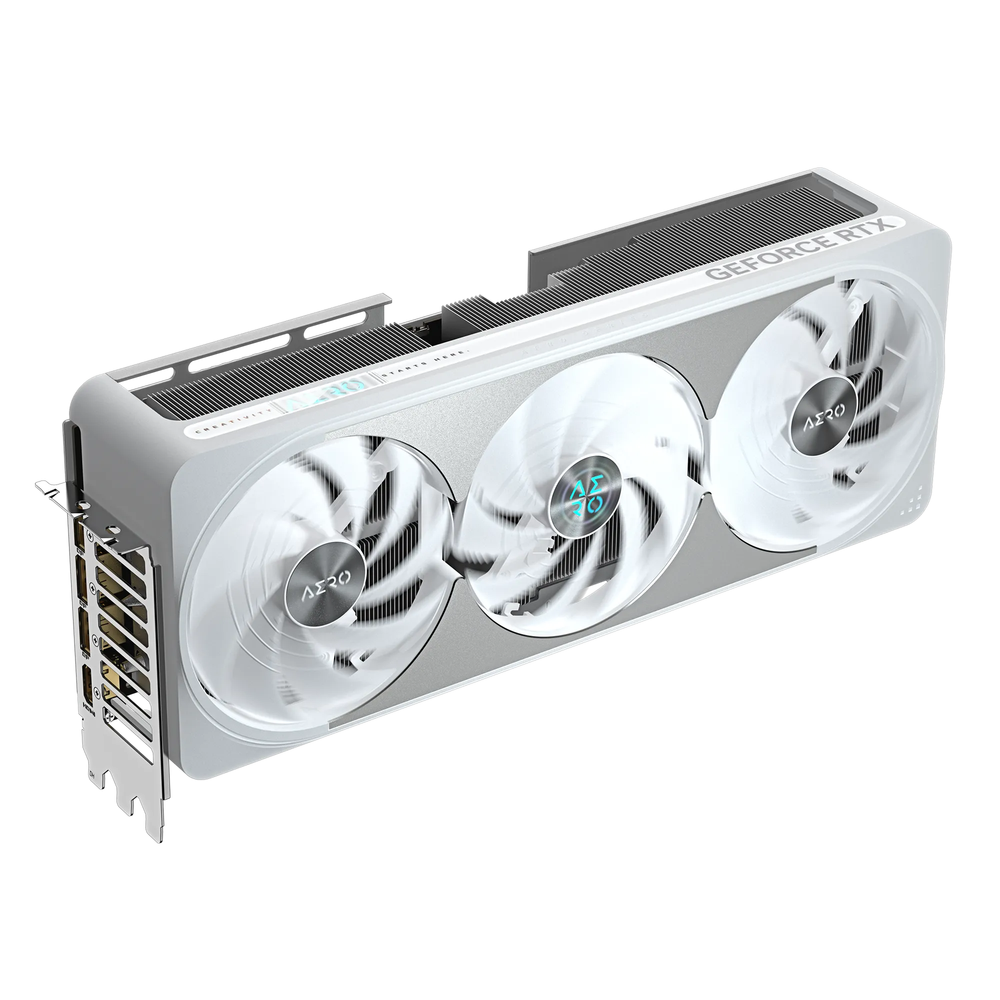 GIGABYTE GeForce RTX 5070 Ti AERO OC 16G – 16 GB GDDR7, 256-bit, PCIe 5.0, DLSS 4, WINDFORCE 3X Cooling, White Edition