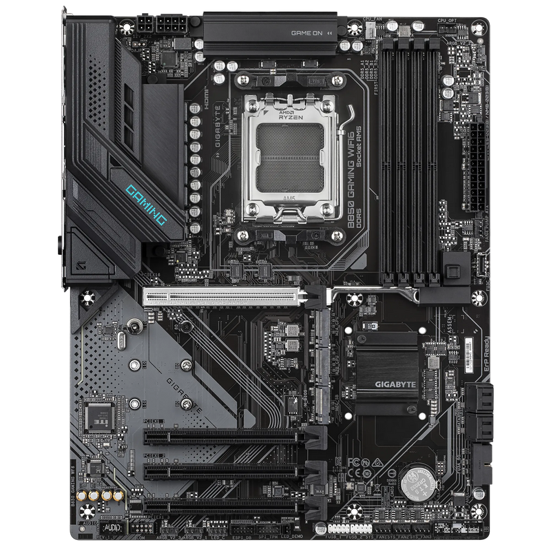 GIGABYTE B850 GAMING WIFI6 – AM5, DDR5 OC 8200MT/s, PCIe EZ-Latch, Wi-Fi 6, GbE LAN, USB-C, X3D Turbo Mode