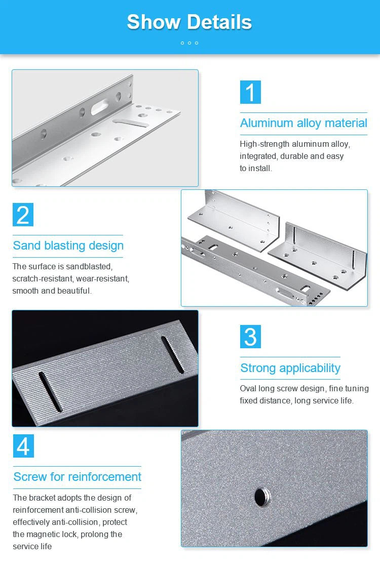 VIANS Electro-magnetic Lock Bracket (Z Type)