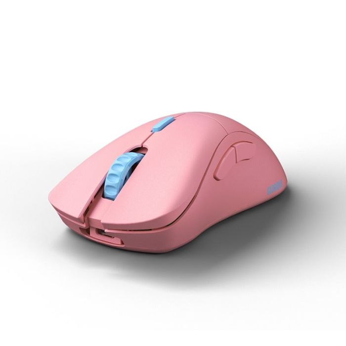 فأرة الألعاب اللاسلكية Glorious Model D Pro لون فلامنغو بينك – خفيفة الوزن للغاية 58 جرام، مستشعر BAMF بدقة 19,000 DPI، بطارية تدوم أكثر من 80 ساعة، اتصال 2.4 جيجاهرتز بدون تأخير، تصميم مريح لليد اليمنى، 6 أزرار قابلة للبرمجة، أقدام PTFE