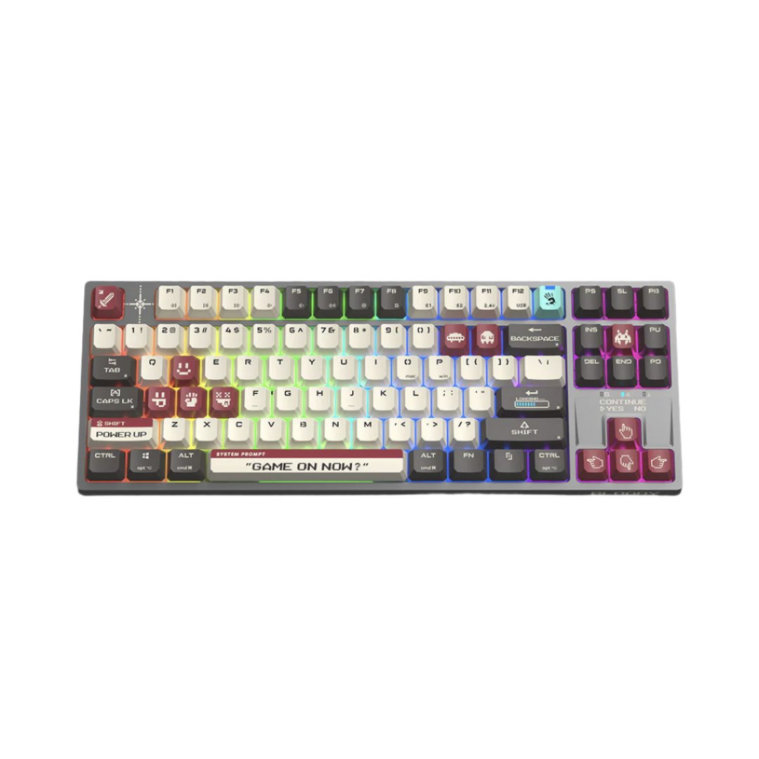 Bloody WS87 Dual-Core Wireless Mechanical Keyboard Pixels Red