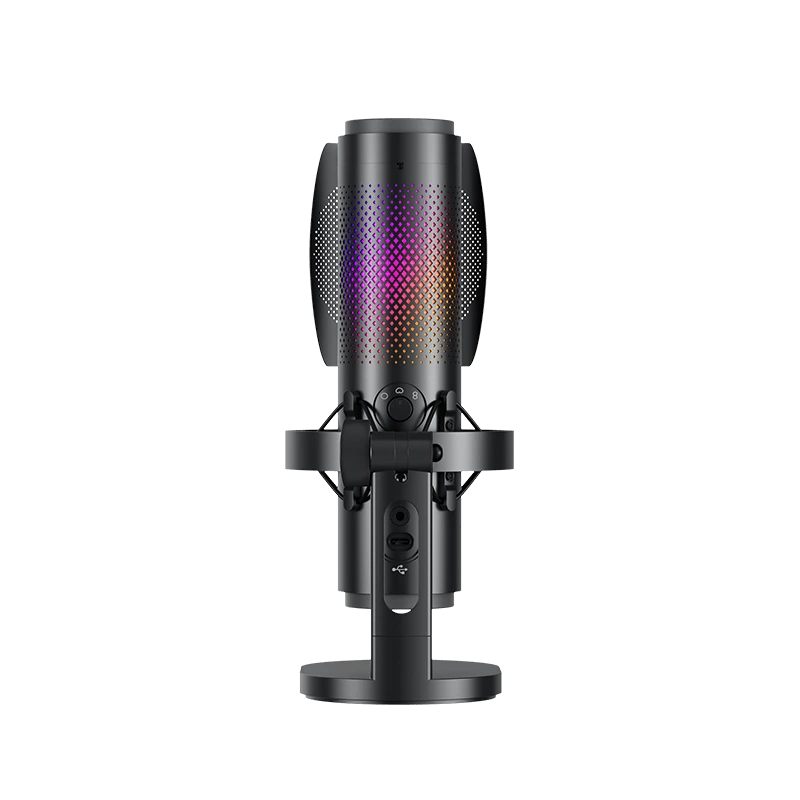 ميكروفون BOYA K9 الاحترافي بتقنية USB، صوت هاي-فاي بدقة 48kHz/24-bit، 3 أنماط التقاط، إلغاء ضوضاء بالذكاء الاصطناعي، إضاءة RGB، مراقبة فورية، تحكم في الكسب، وحامل مكتبي