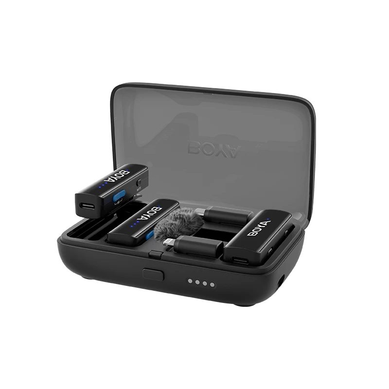 “BOYA BOYALINK 2 3-in-1 Wireless Microphone System for Cameras, Mobile & PC – 300 m Range, Noise Cancellation”