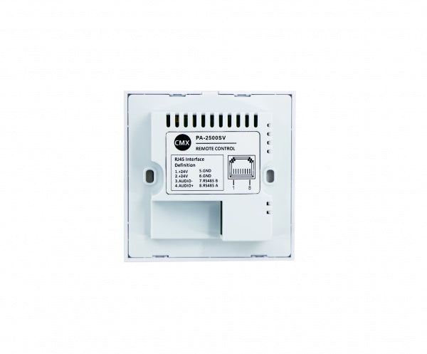 CMX PA-6000SV Remote Control Panel for Matrix Amplifiers – CAT5 Connectivity, Touchscreen, 5-Channel Audio & Volume Control