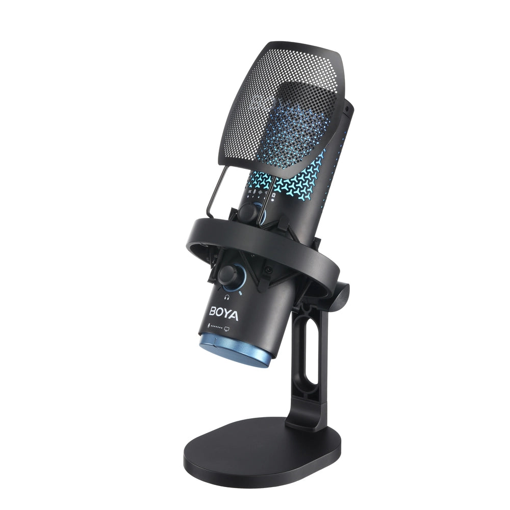 BOYA K5 Wireless USB Mic – Dual Mode Wired/Wireless, RGB Lighting, AI Noise Cancellation, Tap-to-Mute