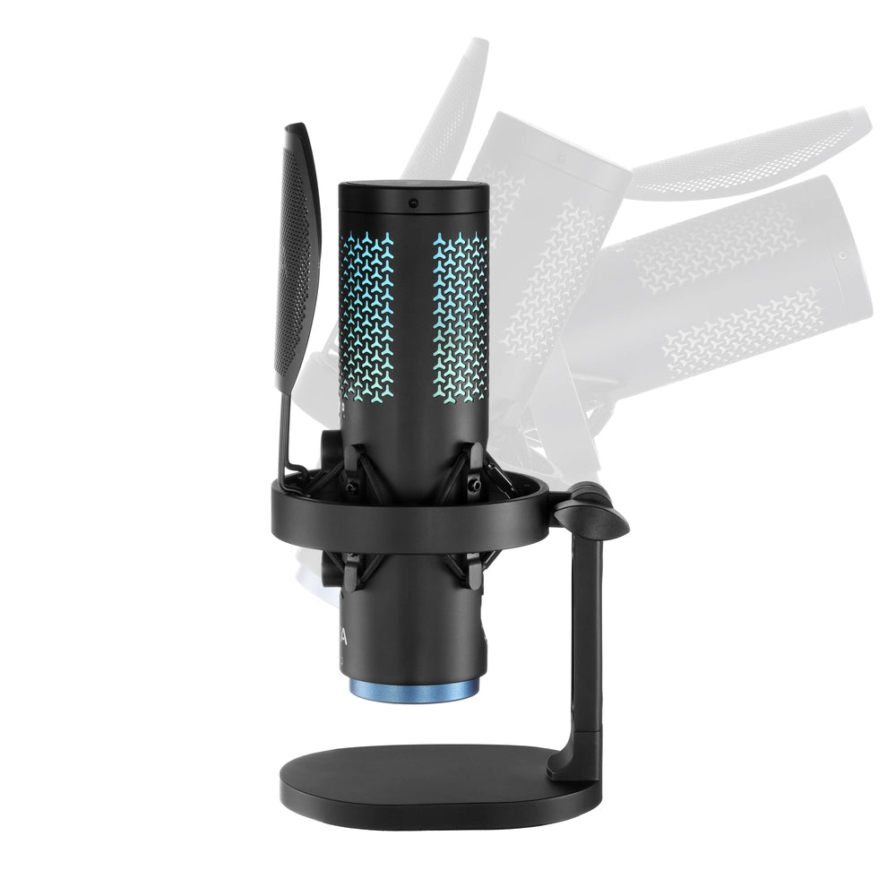 BOYA K5 Wireless USB Mic – Dual Mode Wired/Wireless, RGB Lighting, AI Noise Cancellation, Tap-to-Mute