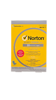 Norton 360 Premium، برنامج مكافحة الفيروسات لعشرة أجهزة مع خاصية التجديد التلقائي - يتضمن حماية متقدمة من الاحتيال بالذكاء الاصطناعي، وشبكة VPN، ومراقبة الويب المظلم، والنسخ الاحتياطي السحابي للكمبيوتر الشخصي