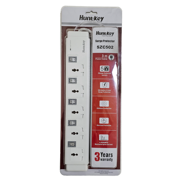 HUNTKEY SZC502 Power Strips, Universal Standard (3m)