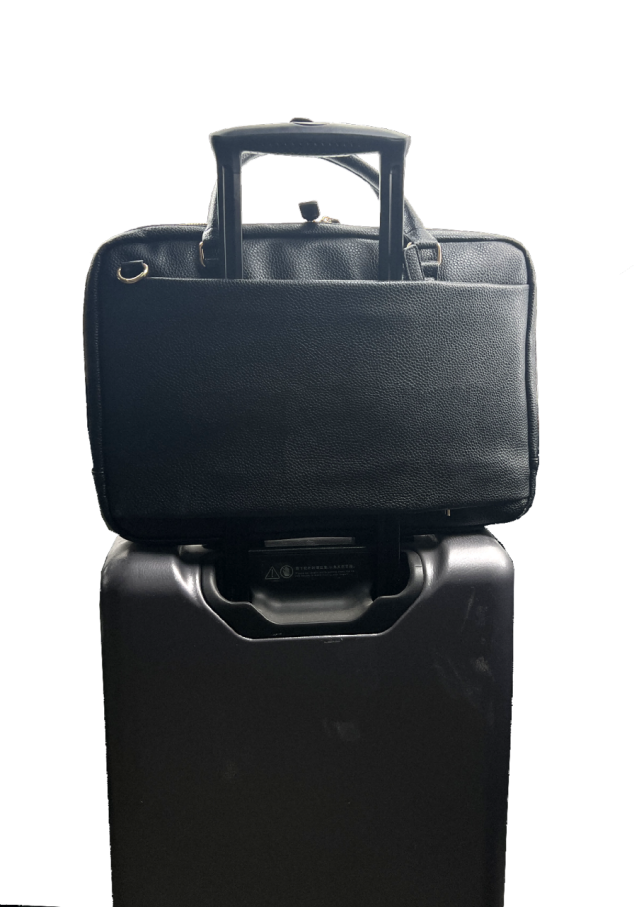 UNION 15.6" PU Leather Laptop Bag –  Sleek Business Carry Case with Multi-Pockets