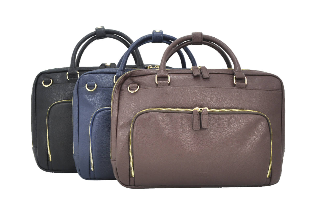 UNION 15.6" PU Leather Laptop Bag –  Sleek Business Carry Case with Multi-Pockets