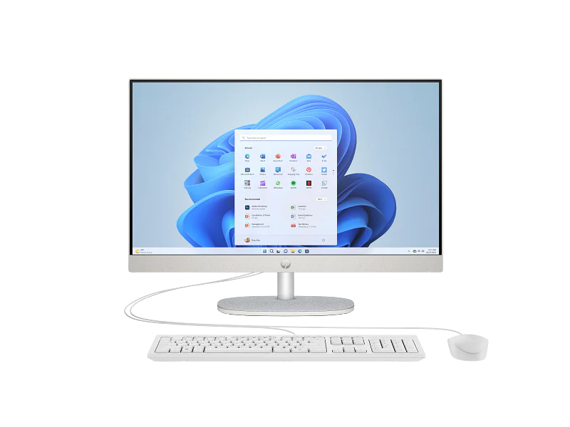 HP  AIO Desktop PC 27-cr1000i B17BLP - 24" Touch Screen FHD 60Hz - Intel Core Ultra 7 155U - 8GB RAM - 512GB SSD - Shared - WIN 11 PRO K