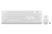 مجموعة لوحة مفاتيح وماوس لاسلكيين A4TECH FG1012 بتردد 2.4GHz، ماوس بصري بدقة 1200 DPI، نطاق 10–15m، 12 مفتاحًا سريعًا للوسائط المتعددة، لوحة مفاتيح مقاومة للرذاذ، مستقبل Nano USB