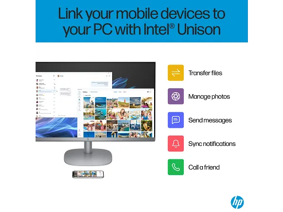 HP OmniStudio X All-in-One Desktop Next Gen AI 27-cs0000t PC - 27" FHD 60Hz - Intel Core Ultra 5 226V - 16GB RAM - 256GB SSD -  Shared - WIN 11 PRO K