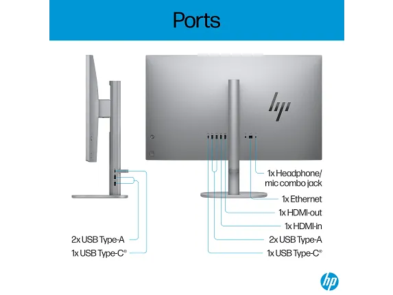 HP OmniStudio X All-in-One Desktop Next Gen AI 27-cs0000t PC - 27" FHD 60Hz - Intel Core Ultra 5 226V - 16GB RAM - 256GB SSD -  Shared - WIN 11 PRO K