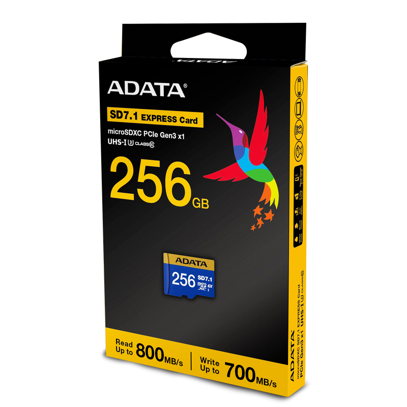 ADATA 256GB Premier Extreme microSDXC SD7.1 Express Card