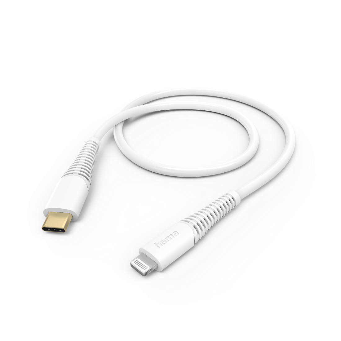كابل شحن Hama USB-C إلى Lightning بطول 1.5 متر – أبيض (الموديل 00201603)
