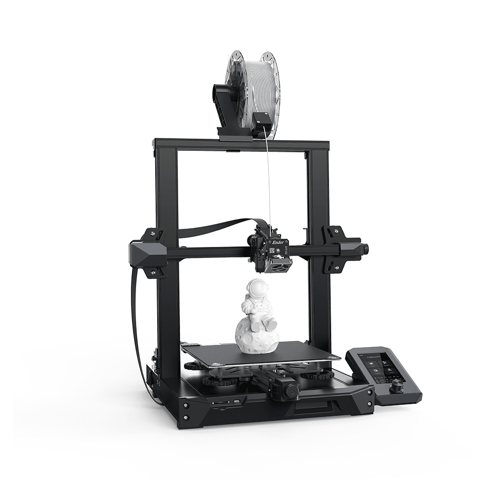 طابعة Creality Ender-3 S1 ثلاثية الأبعاد بتقنية FDM، وبثق مباشر Sprite، وتسوية تلقائية باستخدام CR Touch، ومحور Z مزدوج، وحجم طباعة 220×220×270 مم، مناسبة للمبتدئين