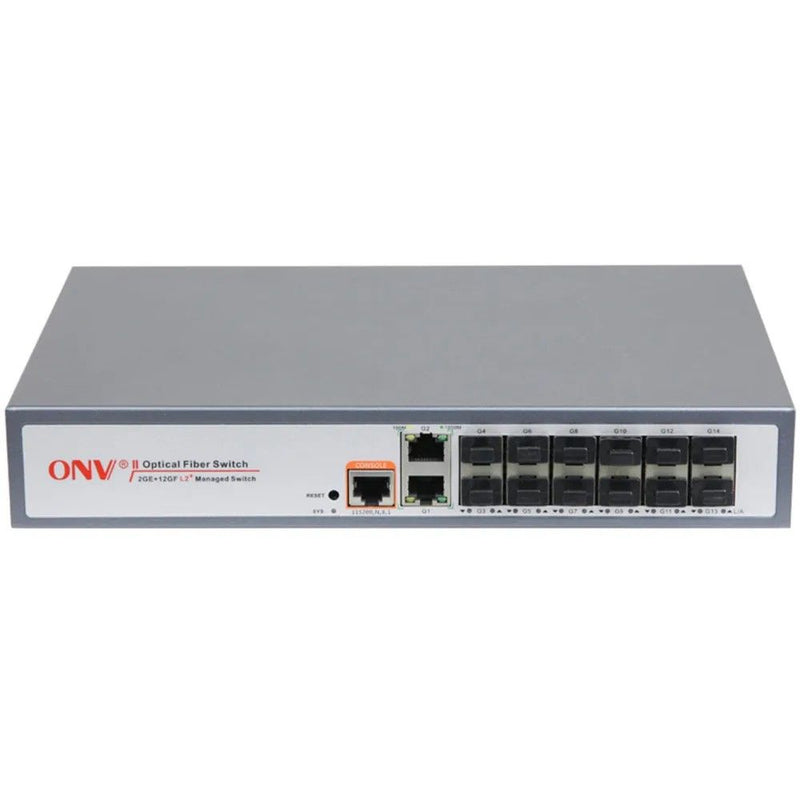 ONV 14-Port Full Gigabit Managed Ethernet Fiber Switch ONV33012FM