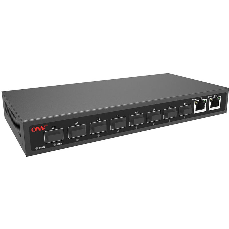 ONV Gigabit 10-port Ethernet switch ONV-H3008FO