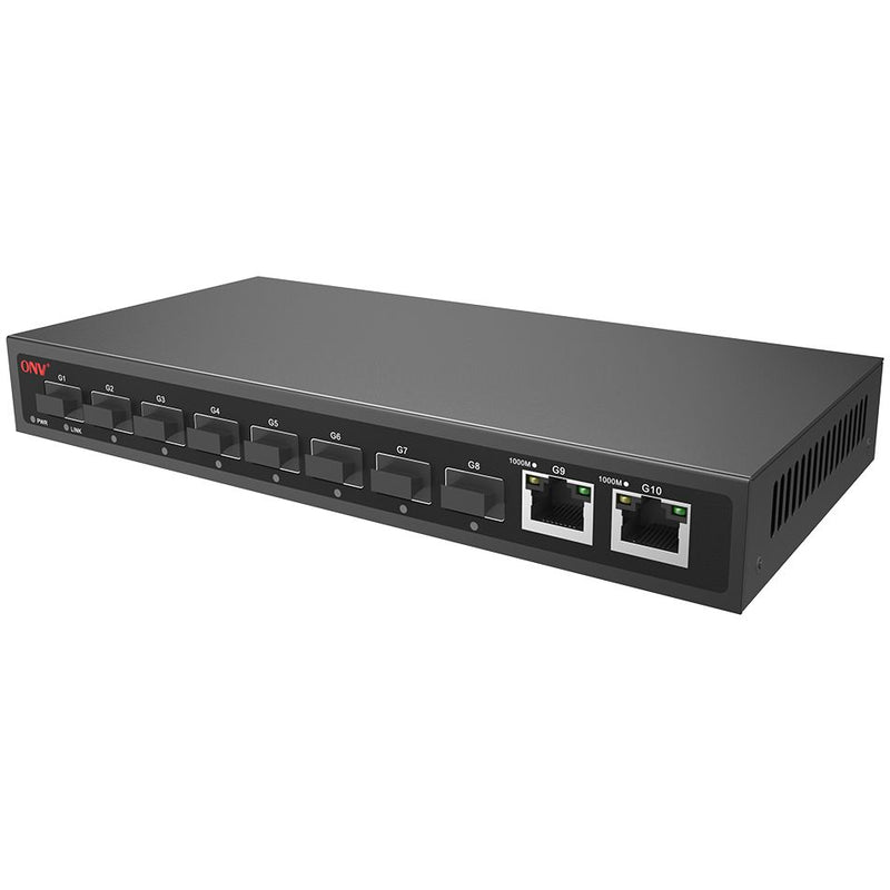 ONV Gigabit 10-port Ethernet switch ONV-H3008FO