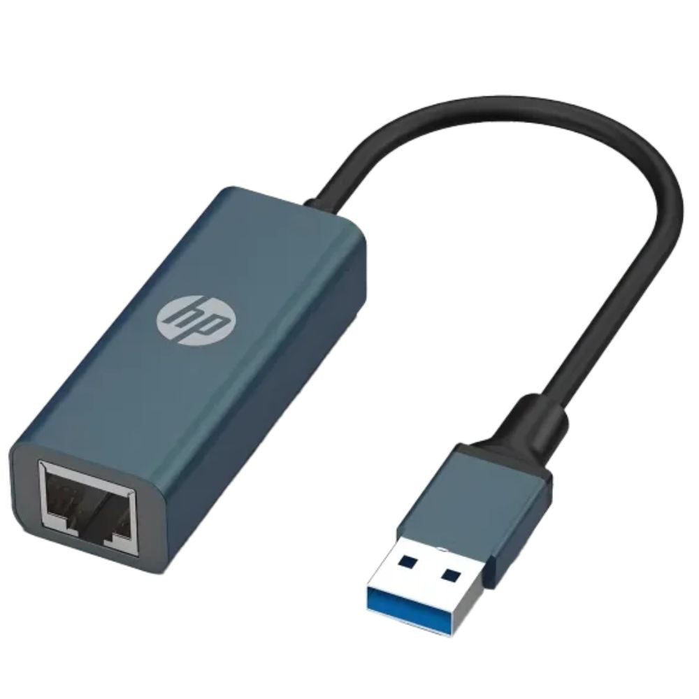 HP DHC-CT101 2 IN 1 USB3.0 to RJ45 Lan Gigabit Ethernet Network Adapter - 1000Mbps Transmission Speed - Compatible With Multiple Systems - Aluminum Alloy Material