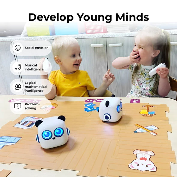 Makeblock mTiny – Screen-Free Coding Robot for Preschoolers with Interactive Tap Pen and Themed Maps