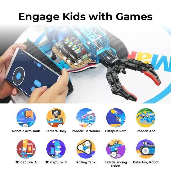 Makeblock mBot Ultimate 10-in-1 Robot Kit – Advanced STEM Learning with Arduino & Raspberry Pi Compatibility