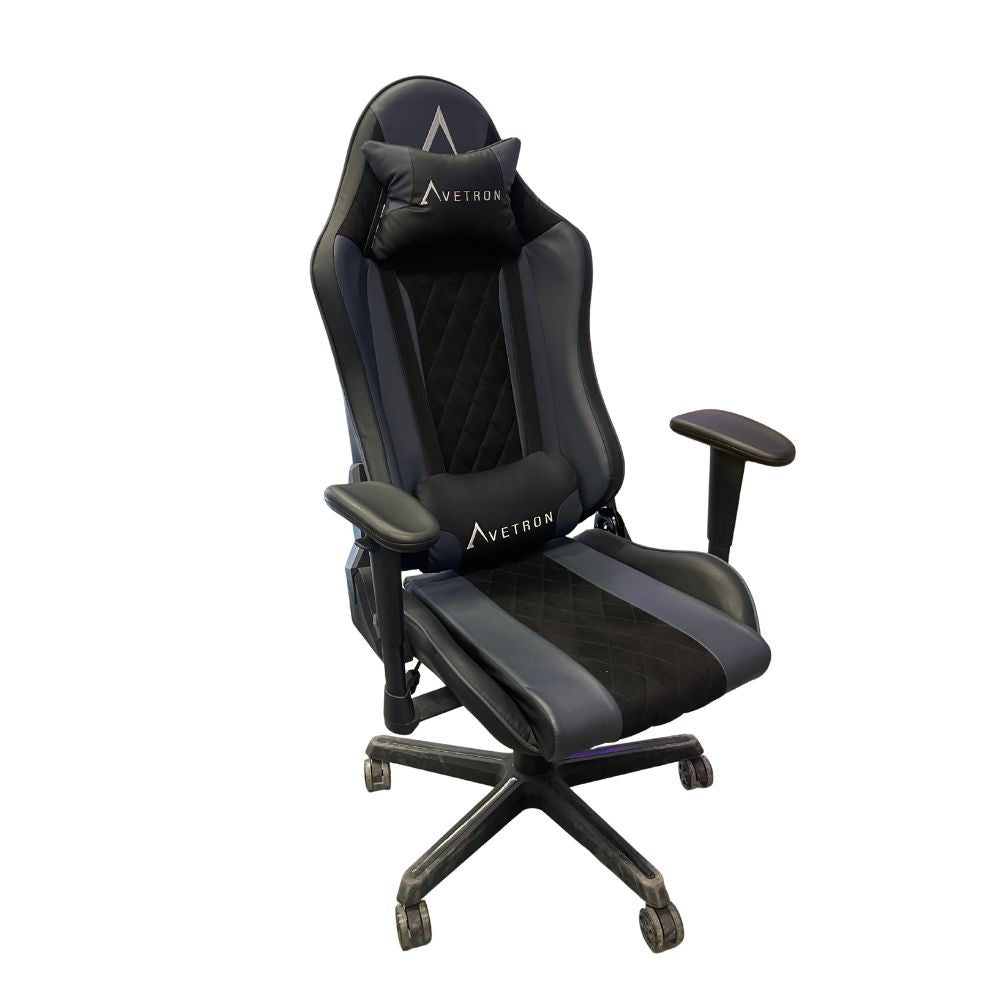 Avetron GC500 Comfy Leathaire Gaming Chair – Ergonomic Design, Height Adjustable Armrests, 150° Recline, 100mm Class 3 Gas Lift, 150kg Capacity