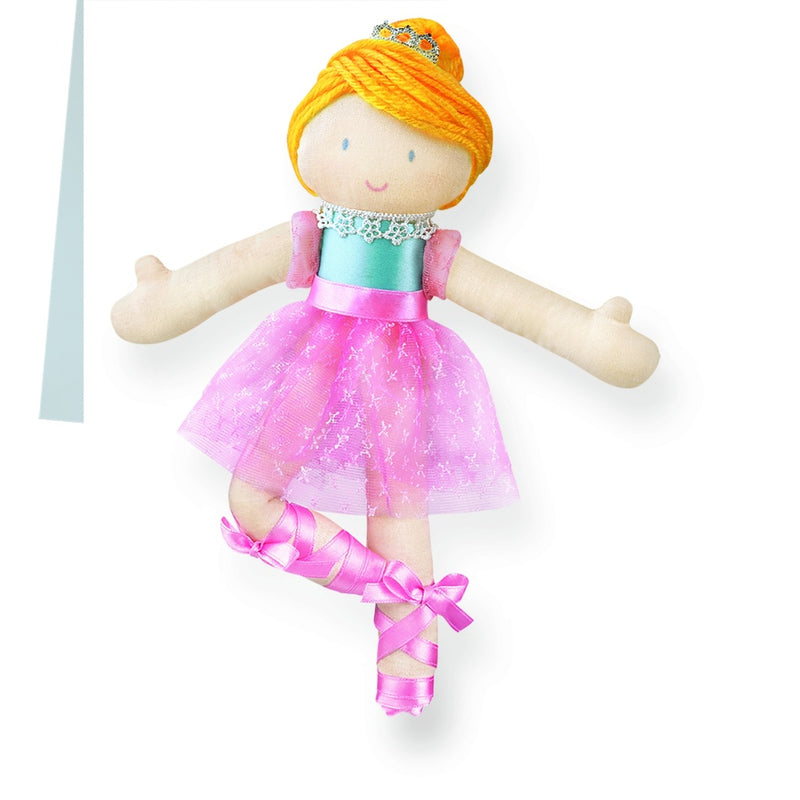 4M Ballerina Doll Making Kit – Create a 22cm Soft Doll, Includes Wool, Fabric, Beads, Birth Certificate & More, Ages 8+