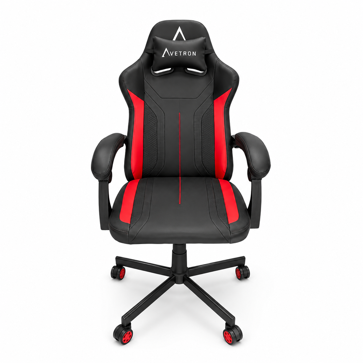 كرسي ألعاب Avetron Comfy من جلد PU متين، تصميم مريح، ارتفاع وإمالة قابلان للتعديل، دعم للفقرات القطنية
