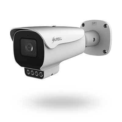 كاميرا Sunell 5MP Starlight Bullet Network Camera كاملة الألوان مع اكتشاف الذكاء الاصطناعي والإضاءة المزدوجة الذكية