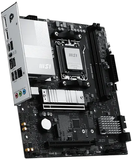 MSI PRO B850M-G Gaming Motherboard – AMD AM5, DDR5 8200+ OC, PCIe 5.0 x16, Dual M.2, 5GbE LAN, USB 5Gbps, Micro-ATX