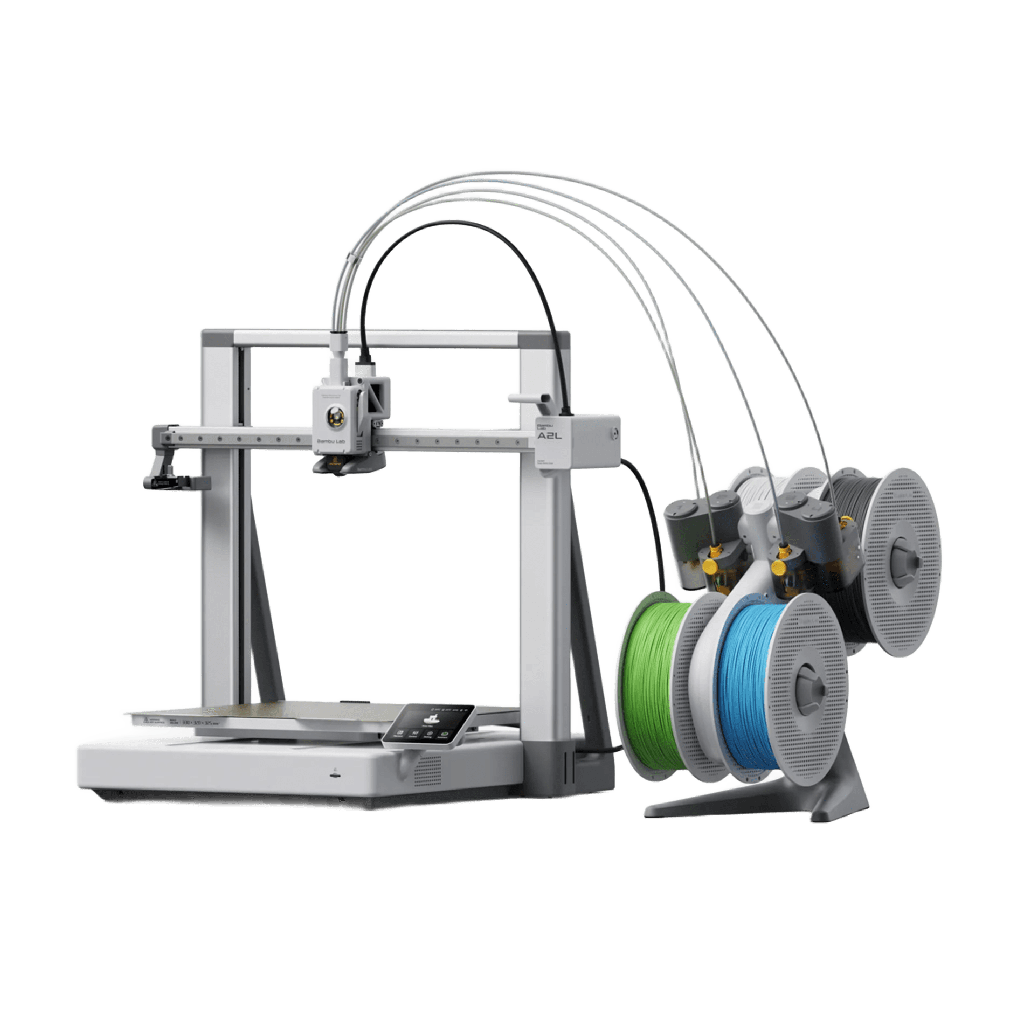 Bambu Lab A2L Combo 3D Printer with AMS Lite – 330 × 320 × 325 mm Build Volume, 500 mm/s Print Speed, 300°C Nozzle, Auto Calibration, 4-Color Multi-Color Printing, 1080p Camera