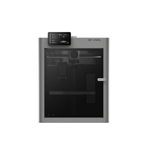 طابعة ثلاثية الأبعاد Bambu Lab P2S، حجم بناء 256×256×256mm، طباعة عالية السرعة بمعدل 600mm/s، فوهة من الفولاذ المقسّى بدرجة حرارة 300°C، تسارع 20,000mm/s²، شاشة لمس 5"، كاميرا ذكاء اصطناعي بدقة 1080p، Wi-Fi مزدوج النطاق