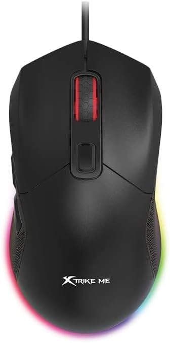 XTRIKE ME GM316 RGB Gaming Mouse - Optical Sensor 7,200 DPI - Detachable Top Covers - Lightweight Only 67G