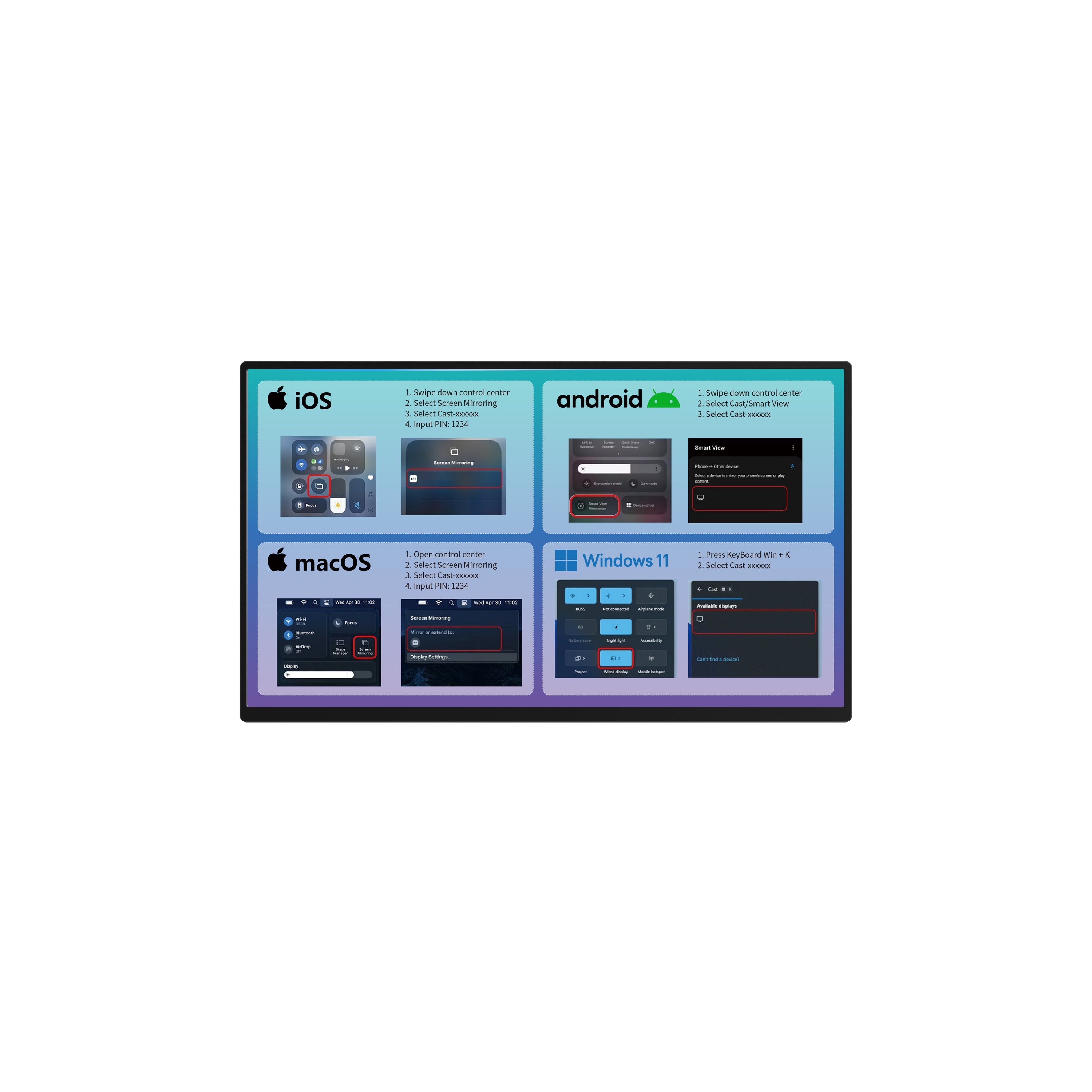 Avetron LCD Monitor 18.5" - FHD 1920×1080 - IPS Panel - 60Hz Refresh Rate - 5ms Response Time - LED Backlight - LVDS Interface - Wide Temperature Range (Requires External Power Supply)