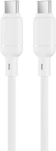 WiWU Stellar Series Wi-C090 USB-C to USB-C Cable, 60W PD Fast Charging, 1M, Zinc Alloy Connectors, White