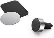Hama 173765 Universal Magnetic Smartphone Holder , Aluminium Construction , Strong Magnetic Mount , Adjustable Viewing Angle , Compact Desktop Stand – Black