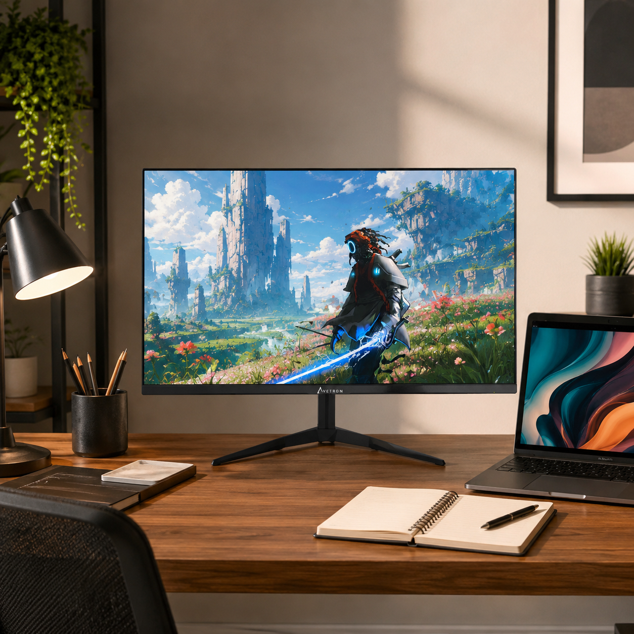 Avetron G2424Q 24" FHD Gaming Monitor, 1920×1080, 240Hz Refresh Rate, 1ms MPRT, IPS Panel, FreeSync & G-Sync Compatible, HDMI & DisplayPort, VESA Mount
