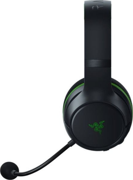 سماعة الألعاب اللاسلكية Razer Kaira لأجهزة Xbox Series X - ميكروفون قلبي فائق الوضوح قابل للانحناء، ومشغلات Triforce Titanium 50 مم، وأدوات تحكم في الصوت على سماعة الأذن، وXbox Wireless