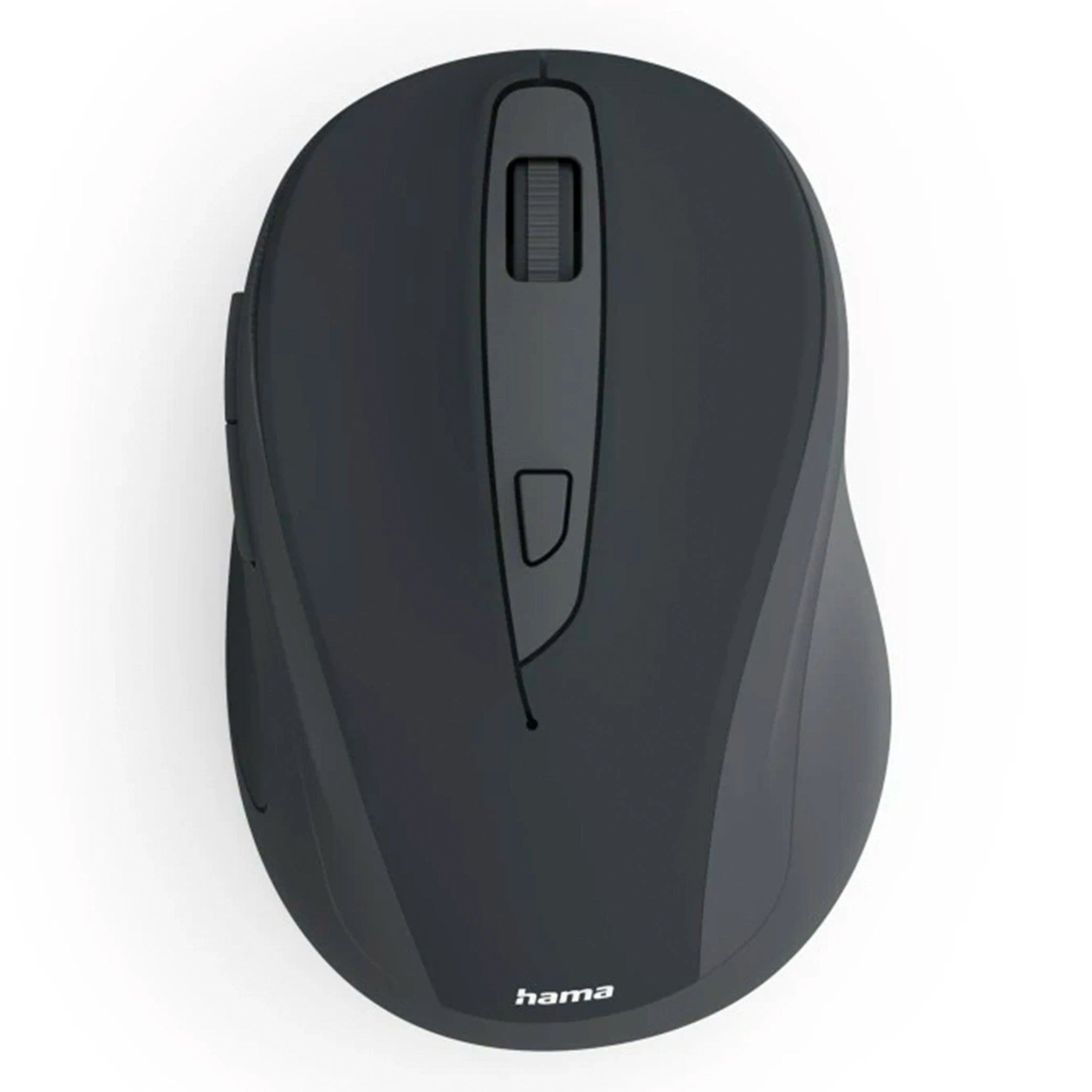 Hama WM-400 Wireless Ergonomic Mouse – 6-Button Optical Quiet Mouse with 2.4 GHz RF, Adjustable DPI, Stowable USB-A Receiver & Eco-Friendly Design