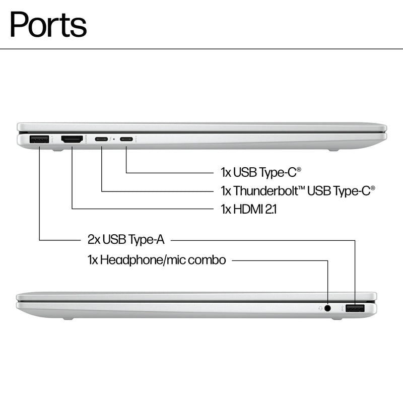 HP Envy x360 2-in-1 Laptop 16-AC0016 16" WUXGA - Core Ultra 7 155U - RAM 16GB - 1TB SSD - Shared - WIN 11