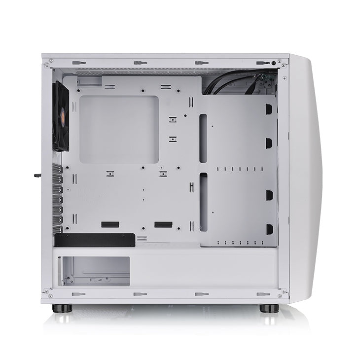 Thermaltake Commander C34 Snow Motherboard Sync ARGB ATX Mid Tower Computer Chassis with 2 200mm ARGB 5V Motherboard Sync RGB Front Fans + 1 120mm Rear Black Fan