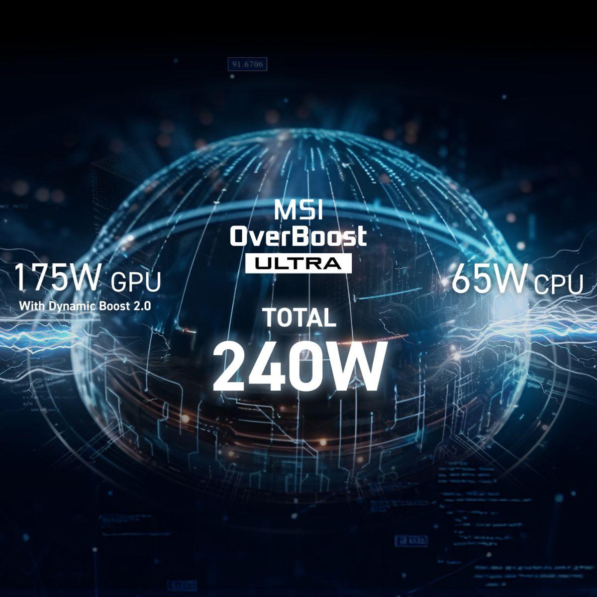 MSI Vector 16 HX AI A2XWIG-008AE 16" QHD 2K 240Hz Laptop - Core Ultra 9 275HX - 32GB DDR5 RAM - 1TB SSD - RTX 5080 16GB - Win 11