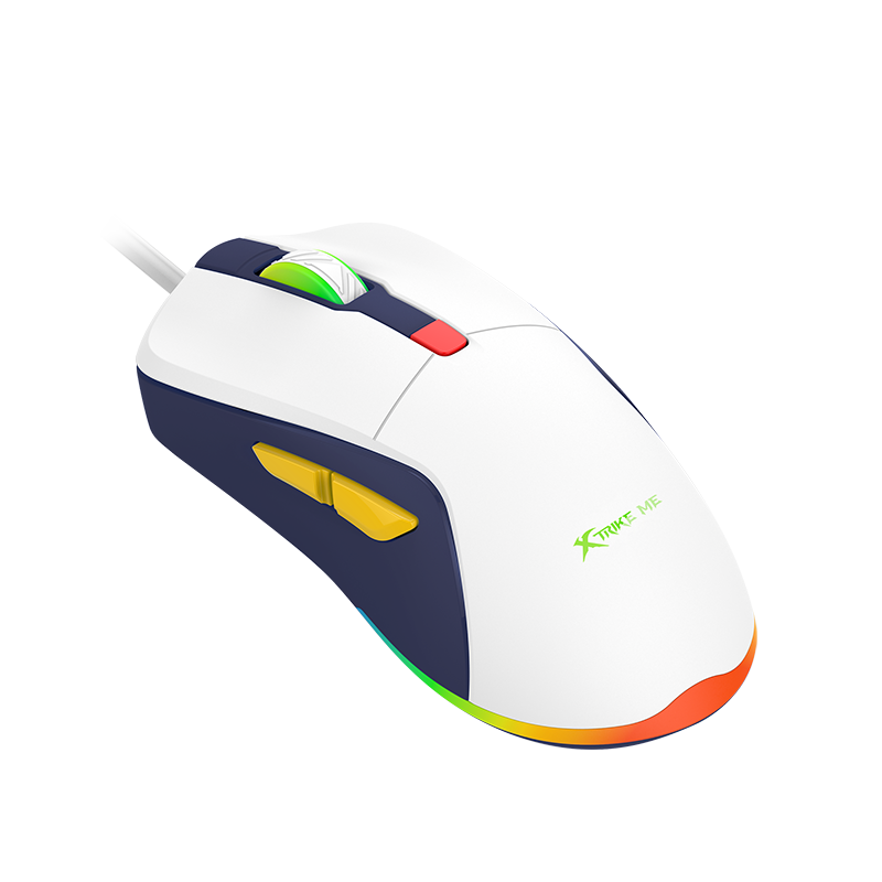 XtrickMe GM-227 Wired Gaming Mouse with 7 Color Backlit, Ergonomic Design, 6 Buttons, 4 Adjustable DPI Levels