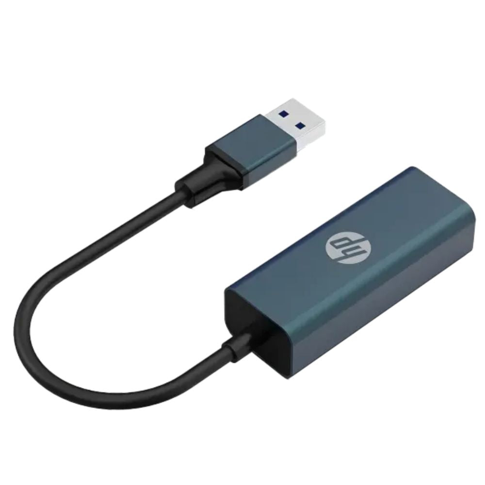 HP DHC-CT101 2 IN 1 USB3.0 to RJ45 Lan Gigabit Ethernet Network Adapter - 1000Mbps Transmission Speed - Compatible With Multiple Systems - Aluminum Alloy Material