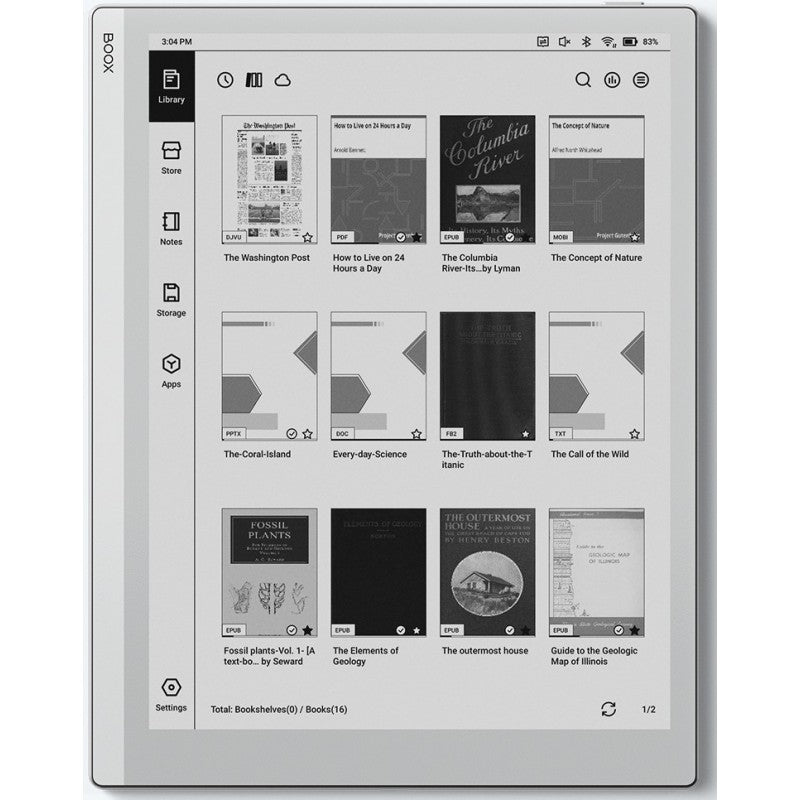 BOOX Go 10.3 – 10.3" Carta 1200 ePaper Tablet, Android 12, 4GB RAM, 64GB Storage, Stylus Support, OTG, Audio Playback With MAGN. CASE