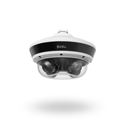 كاميرا Sunell شبكية متعددة المستشعرات بدقة 4 × 5 ميجابكسل رباعية الاتجاهات مع كشف الذكاء الاصطناعي وعدسات آلية