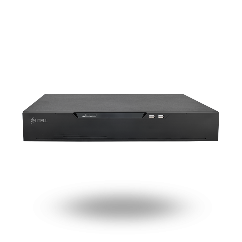مسجل فيديو رقمي 4K من Sunell مزود بـ 64 قناة مع نطاق ترددي 400 ميجابت في الثانية ودعم RAID